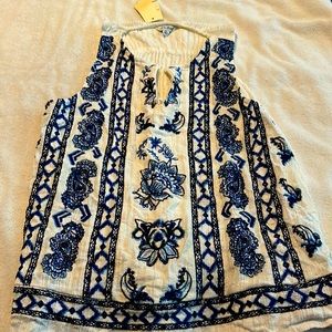Lucky sleeveless top - so cute! NWT!
